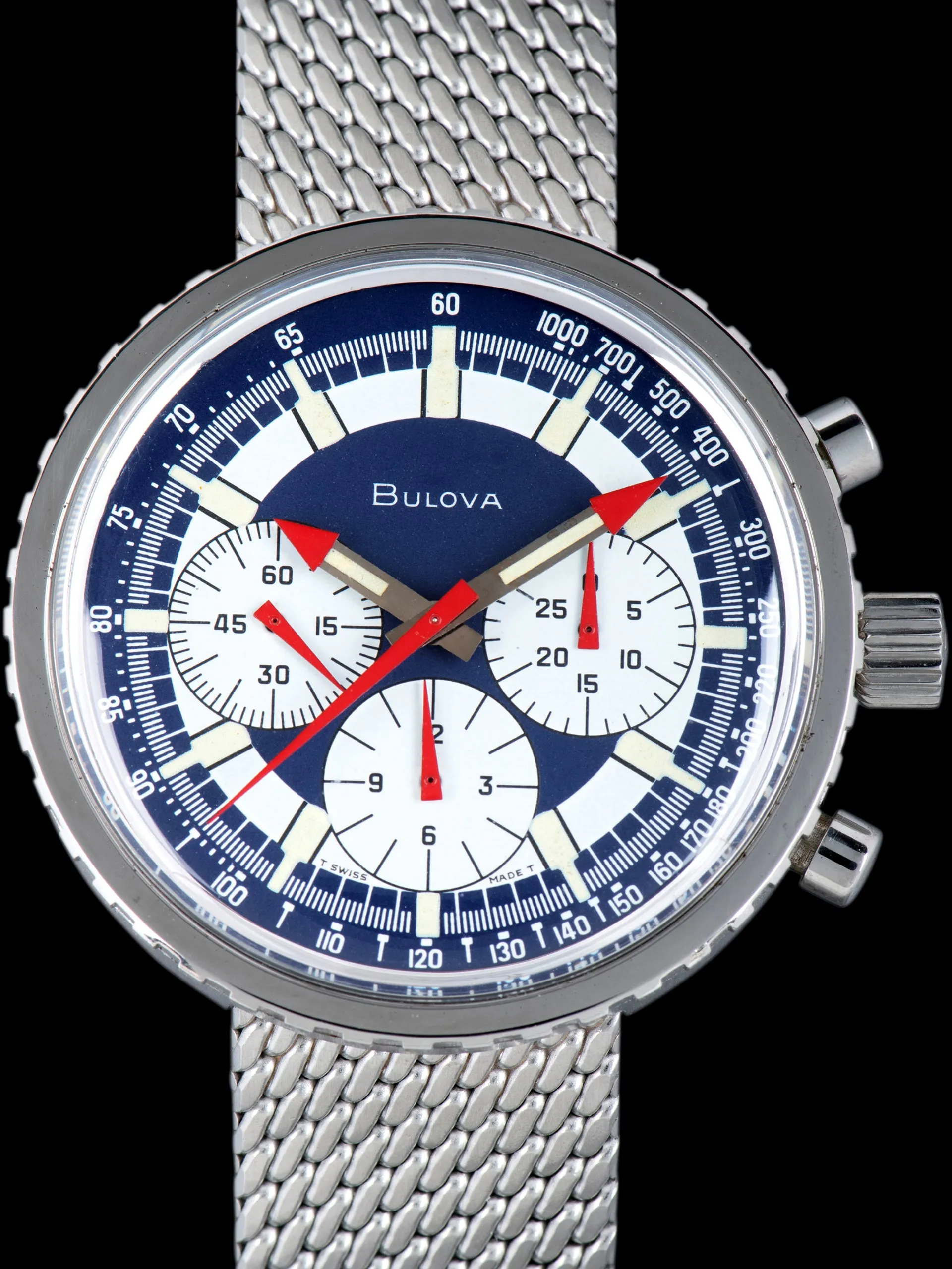 *Unpolished* 1970 Bulova Chronograph C "Stars & Stripes"
