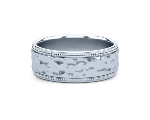 Verragio Hammered Matte Finish Men's Wedding Band