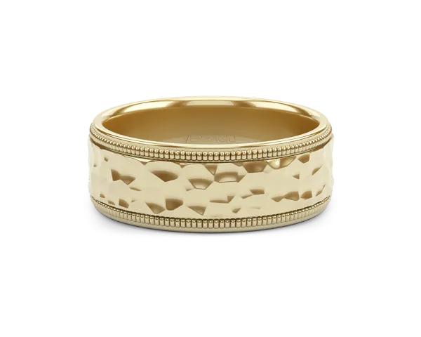 Verragio Hammered Matte Finish Men's Wedding Band
