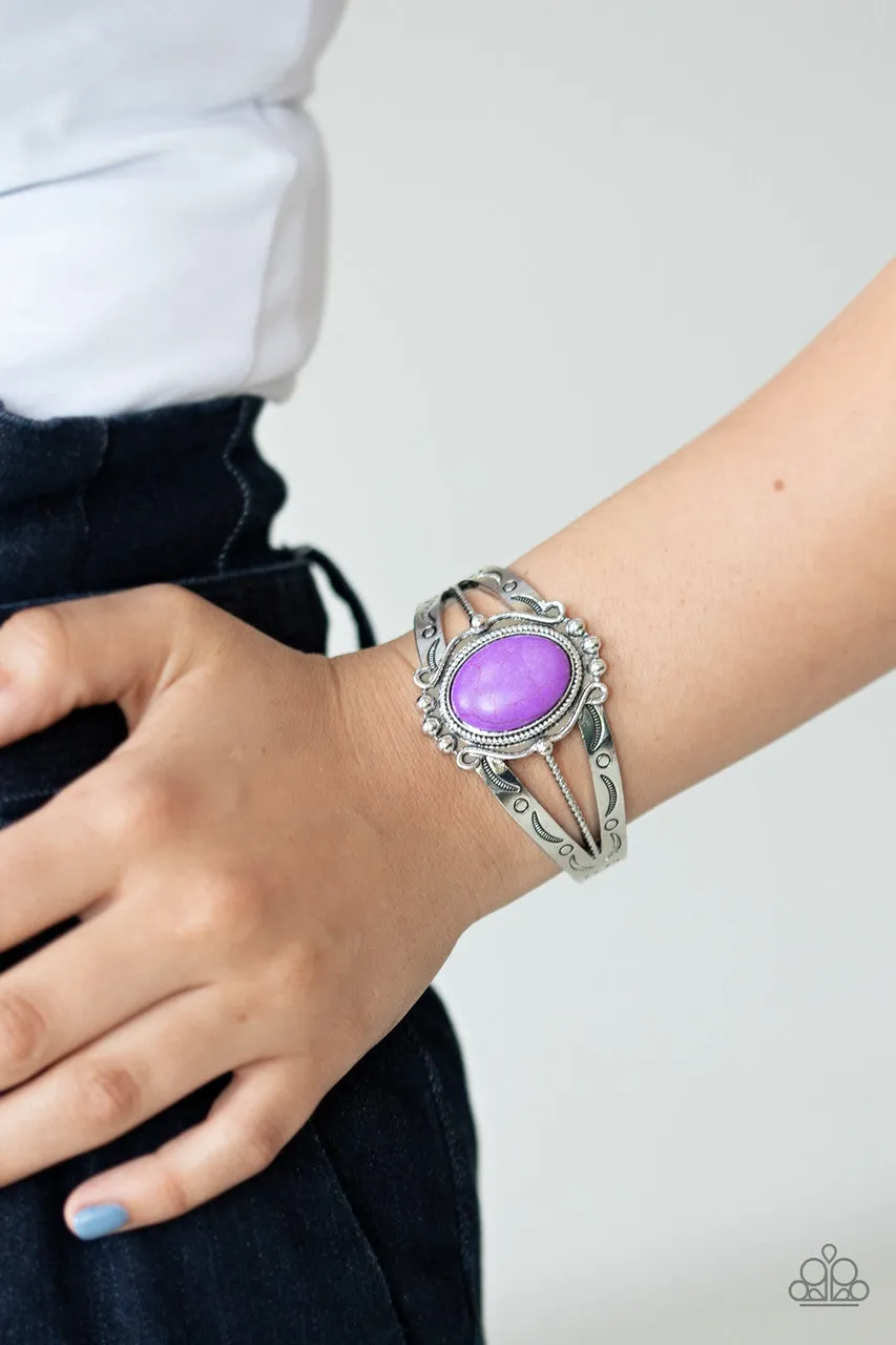 Very TERRA-torial Purple Paparazzi Bracelet