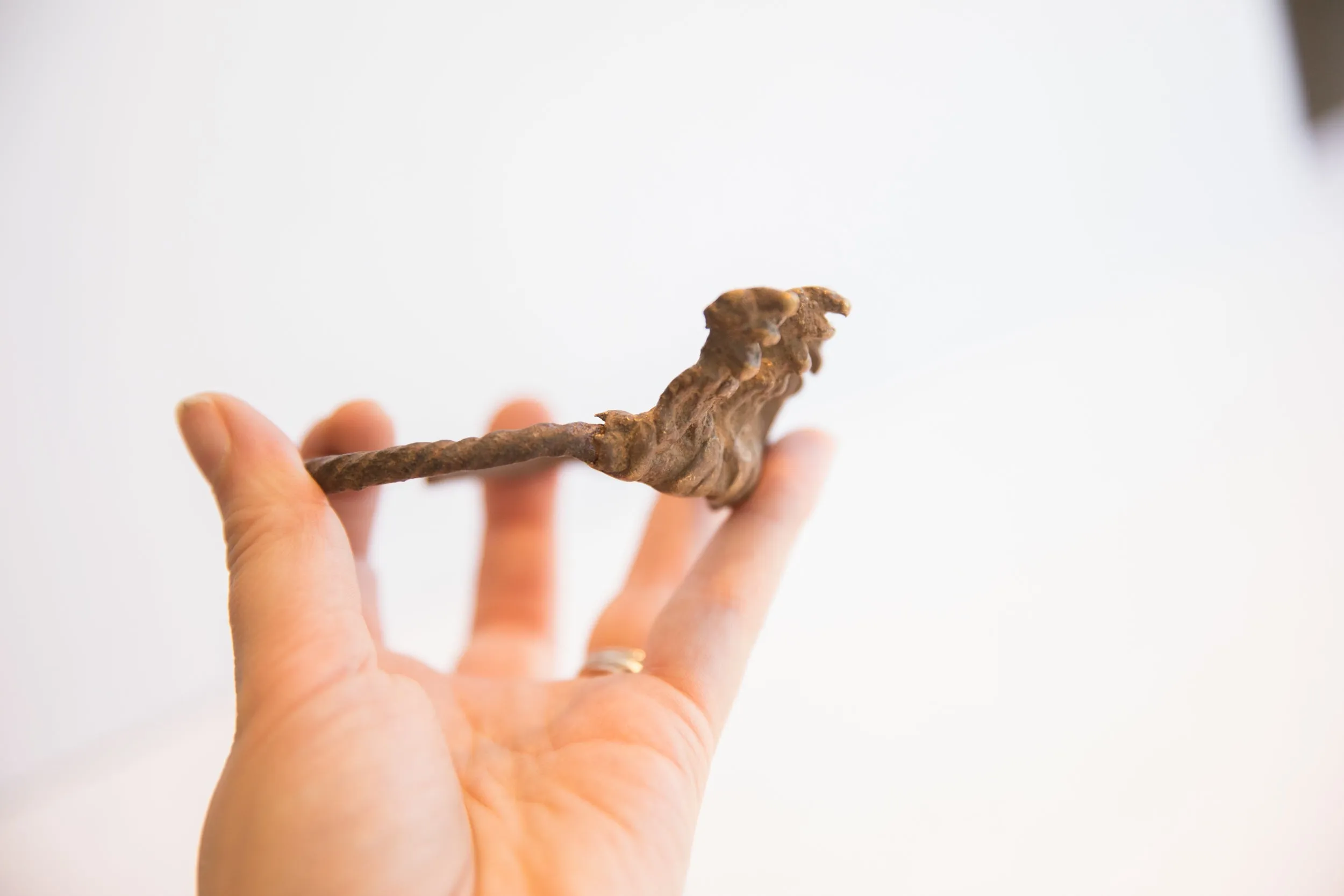 Vintage African Baole Dogon Figurine Cuff Bracelet