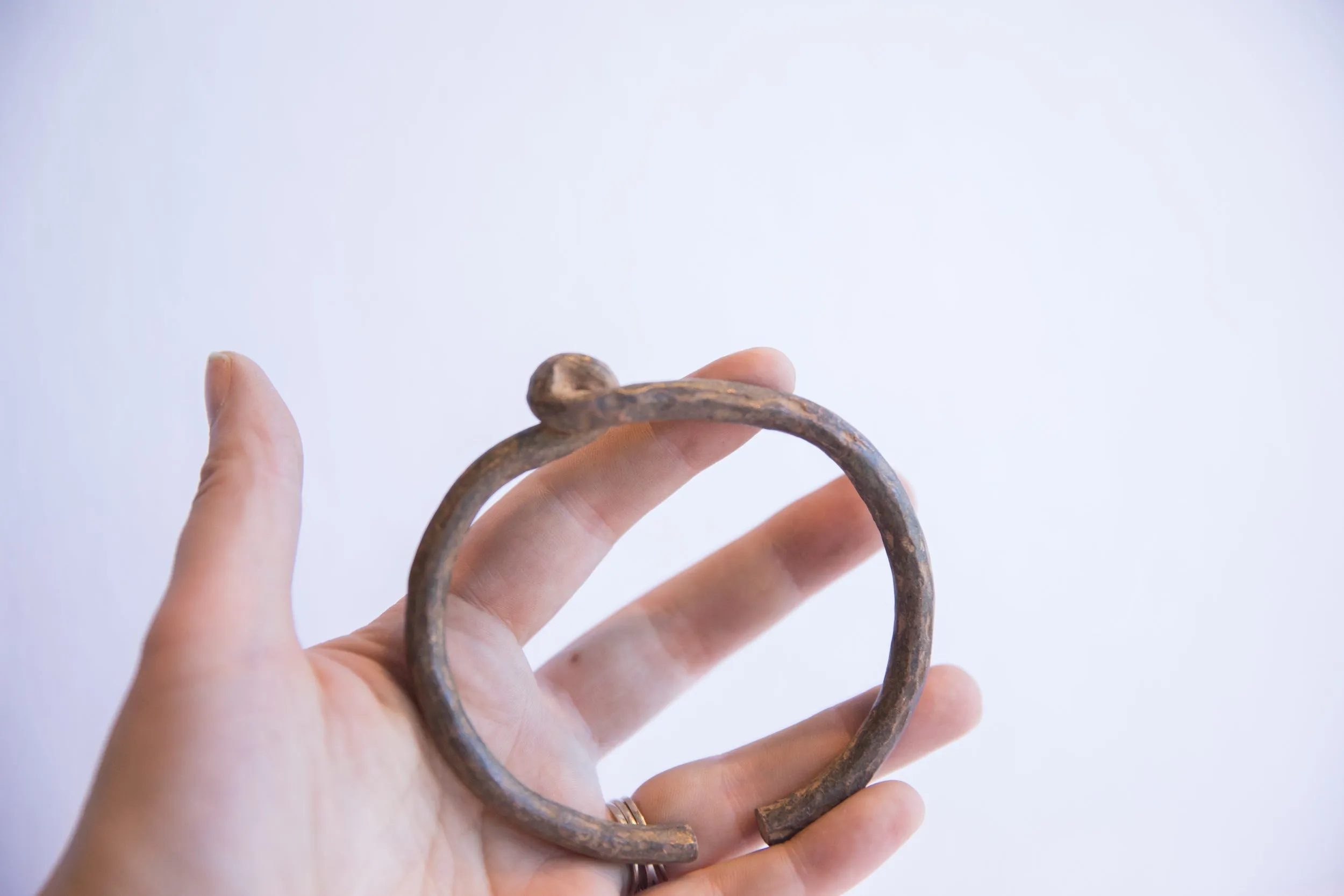 Vintage African Knotted Cuff Bracelet