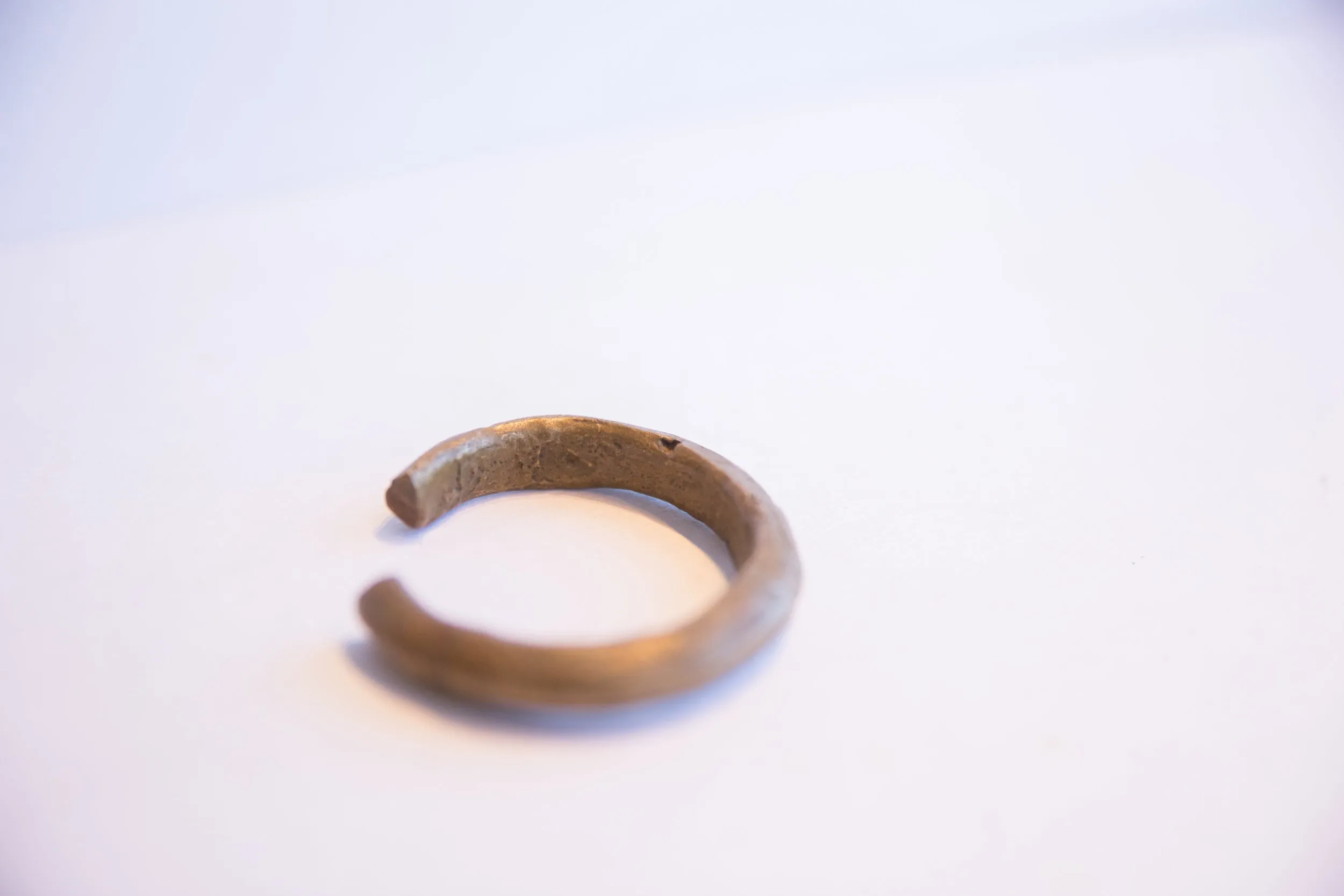 Vintage African Small Bronze Cuff Bracelet