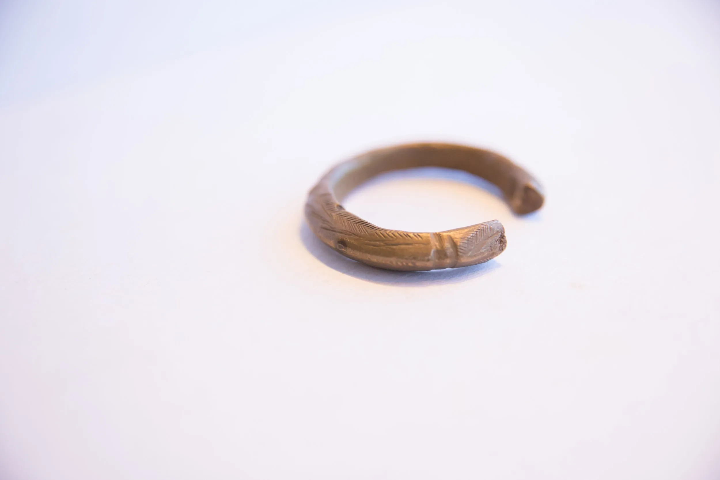 Vintage African Small Bronze Cuff Bracelet