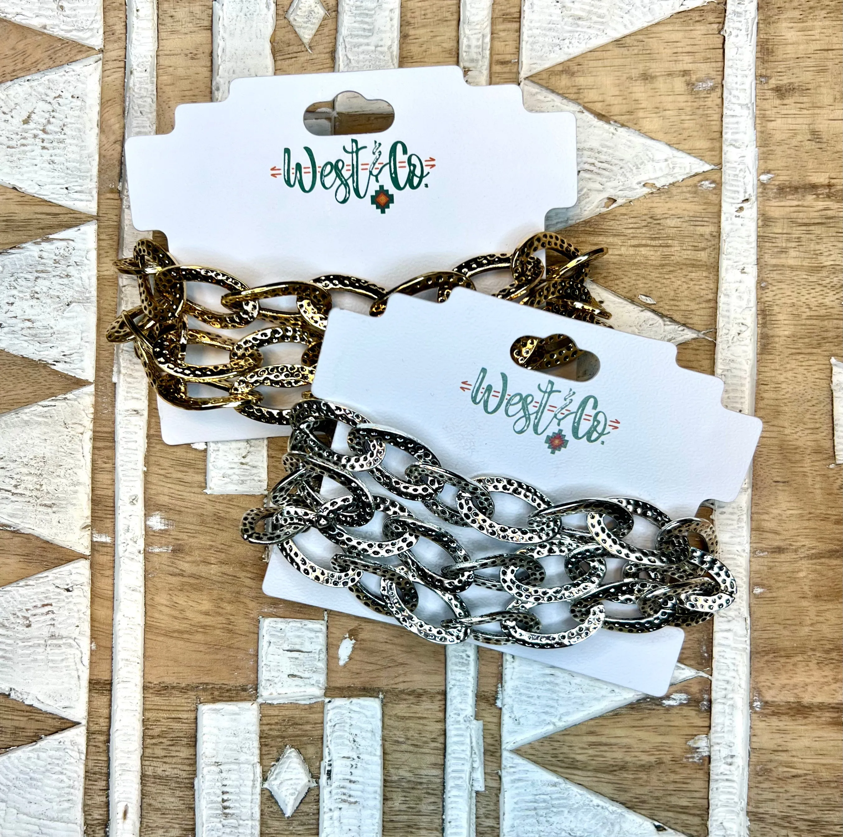West & Co Three Strand Chain Bracelet