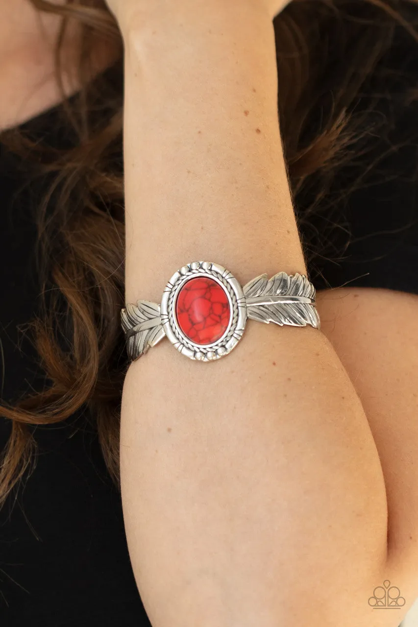 Western Wings Red Paparazzi Bracelet