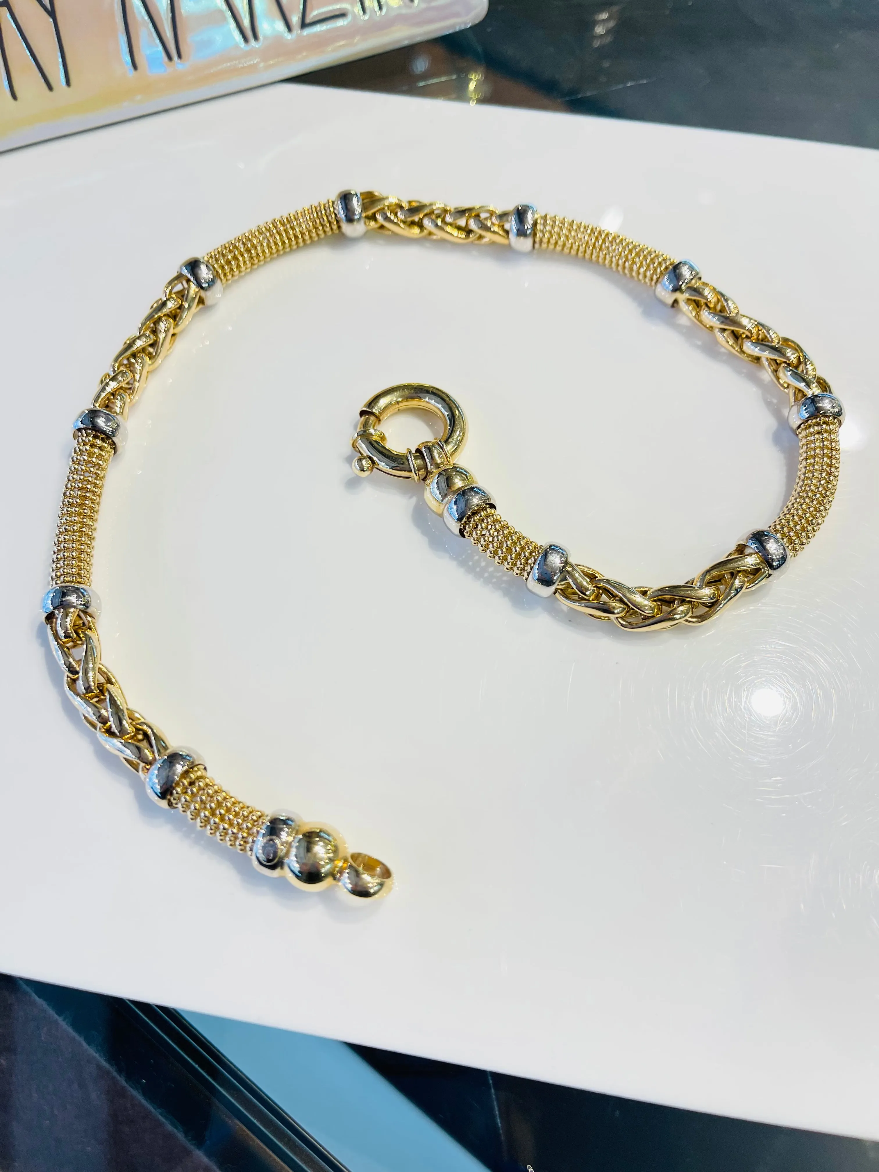 Wheat Popcorn Link Chain