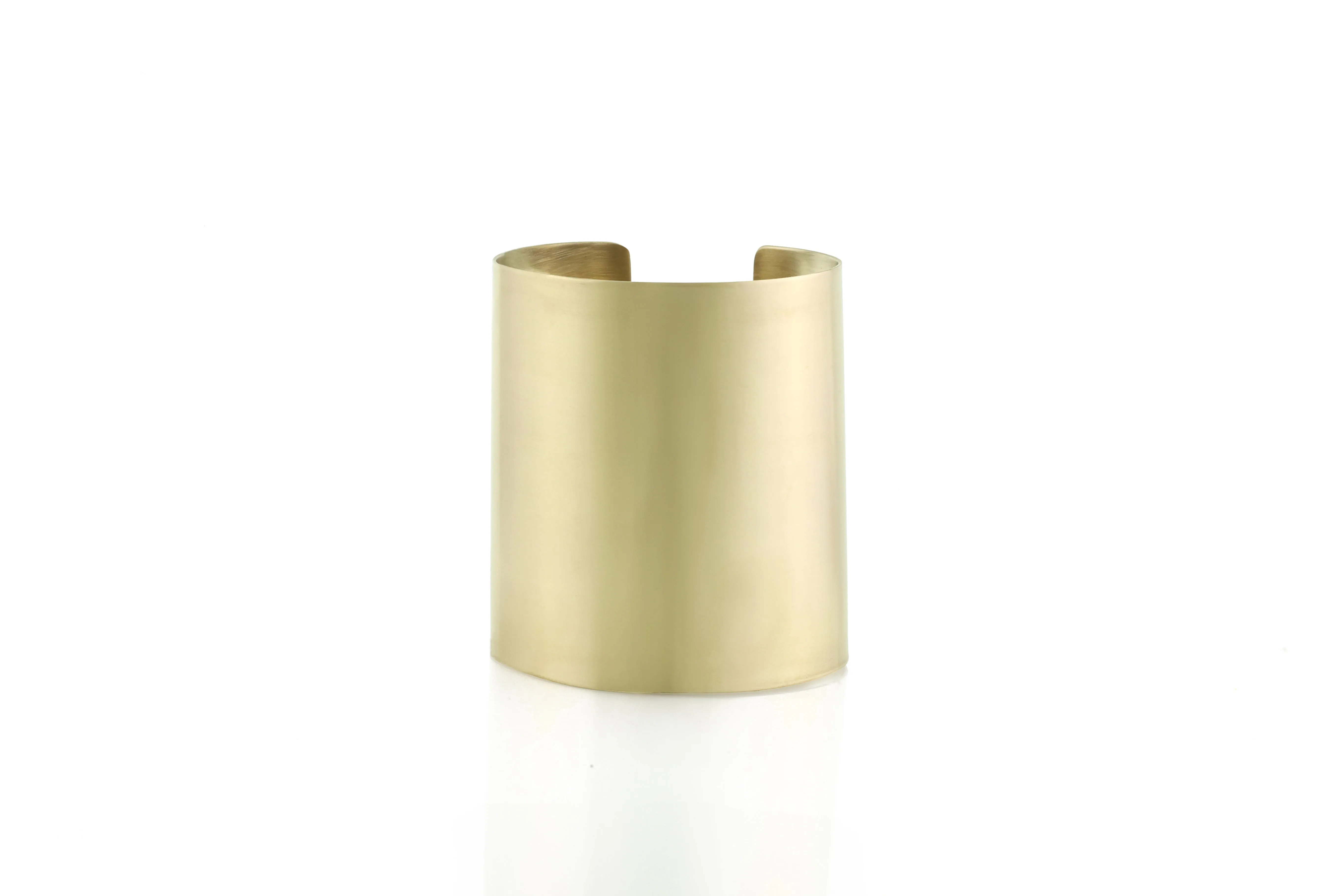 Wide 14k Gold Large Open Cuff Bracelet