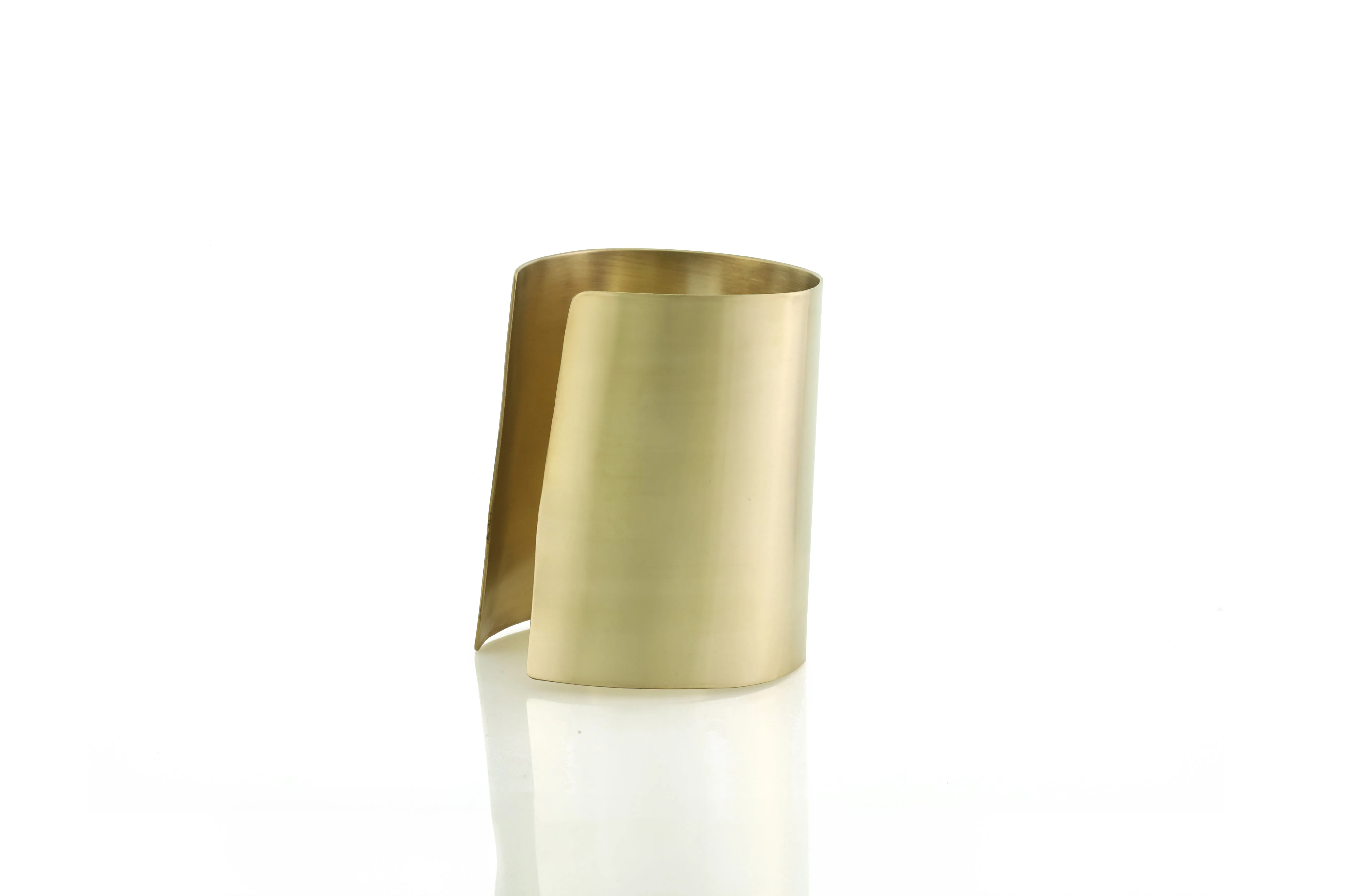 Wide 14k Gold Large Open Cuff Bracelet