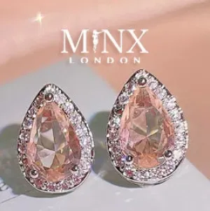 Womens Ear Studs | Champagne Diamond Earrings | Teardrop Earrings | Diamond Earrings | Teardrop Ear Studs | Womens Diamond Ear Studs