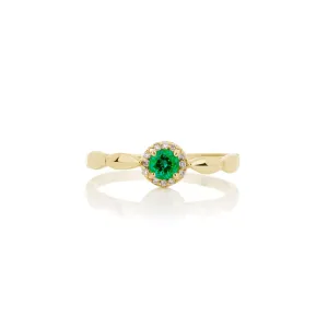 Women's emerald ring