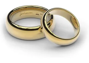 Yellow Gold Movie Rings Set
