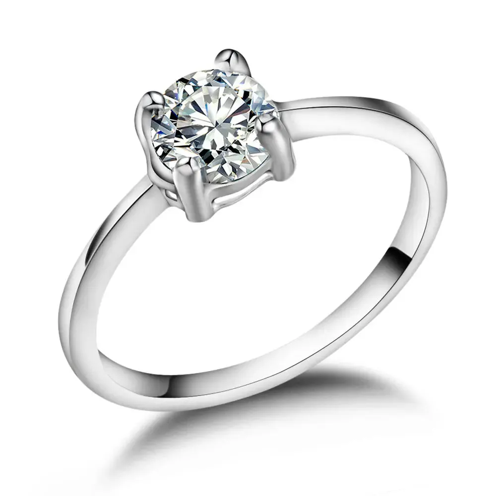 Zircon Wedding Duo - Sparkling Love Rings