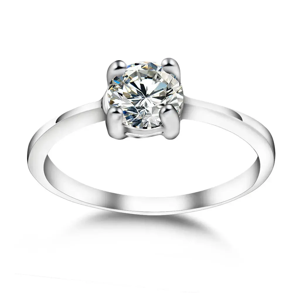 Zircon Wedding Duo - Sparkling Love Rings