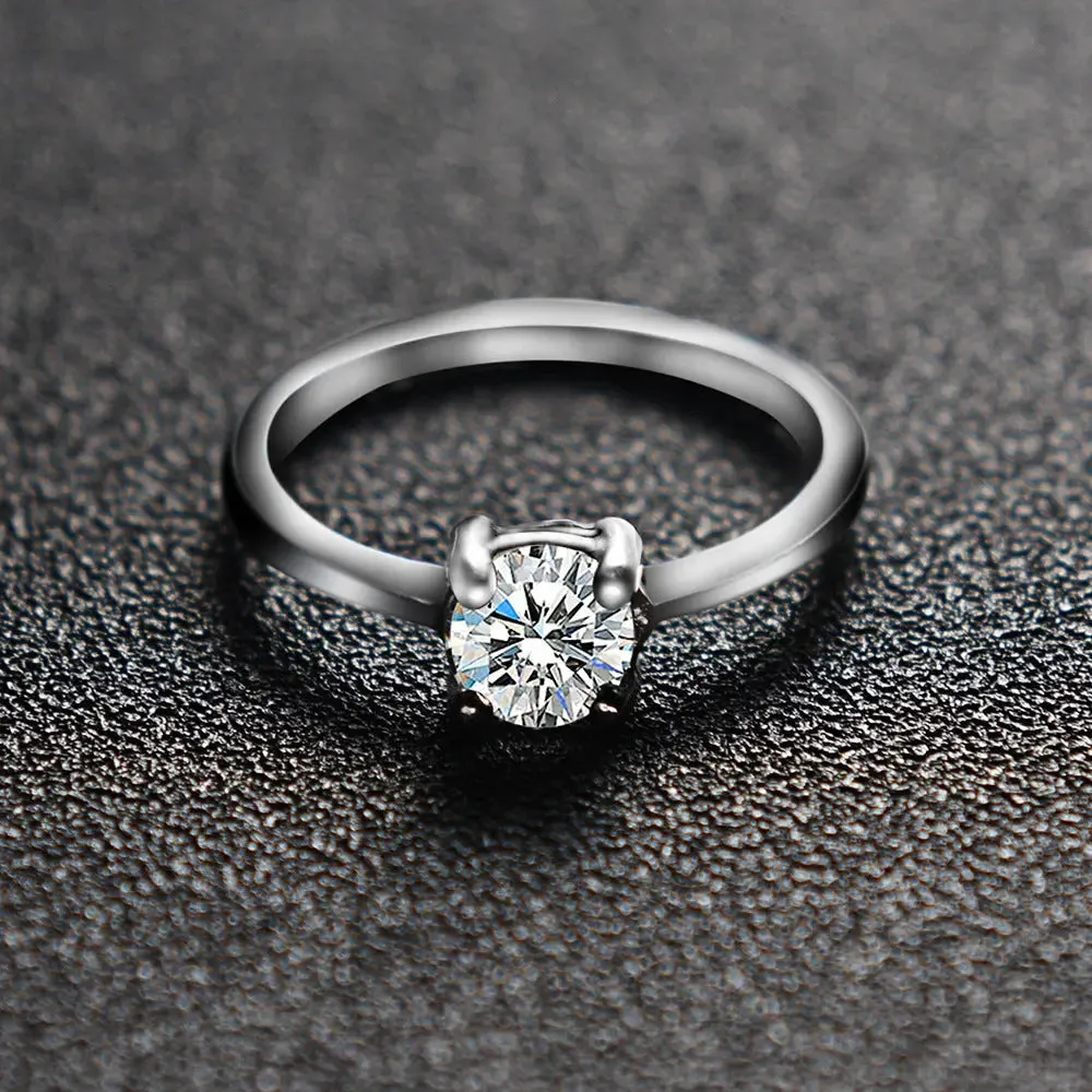 Zircon Wedding Duo - Sparkling Love Rings