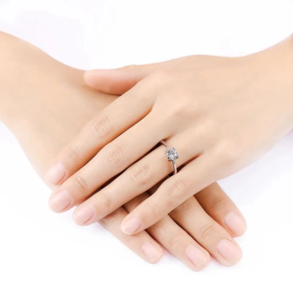 Zircon Wedding Duo - Sparkling Love Rings