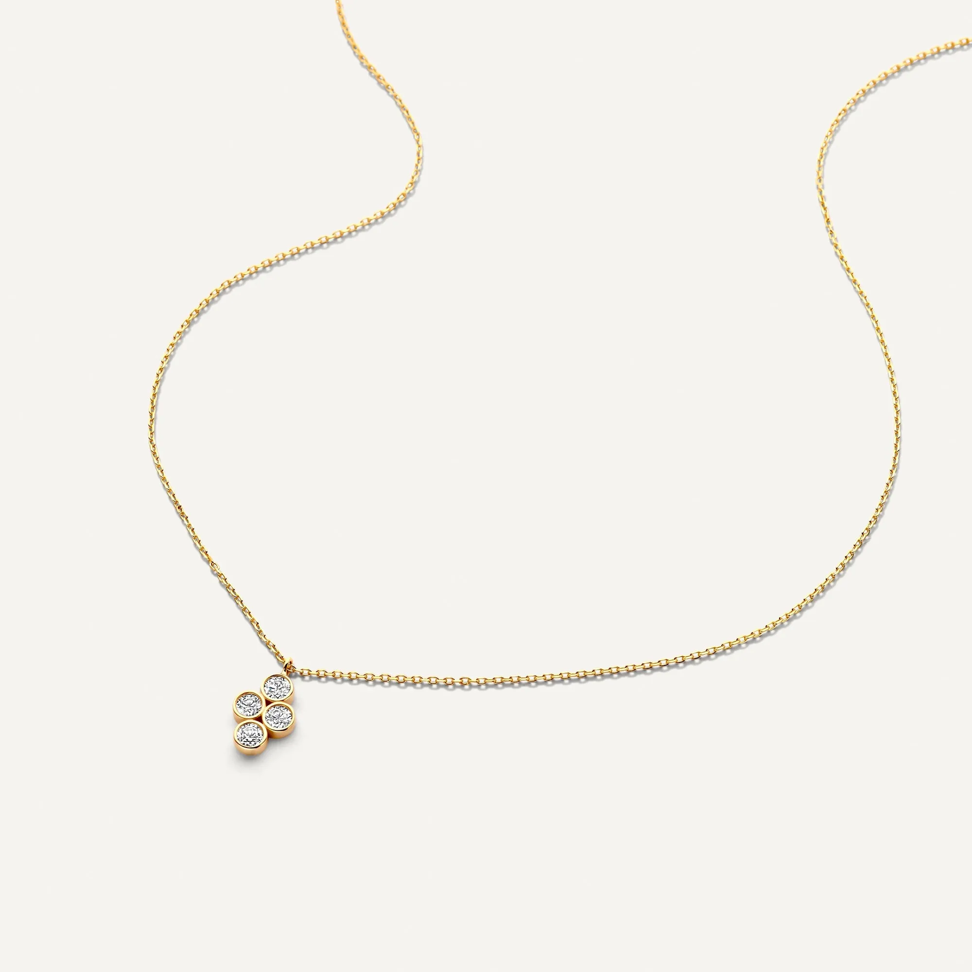 Zirconia Flower Essential Necklaces Set
