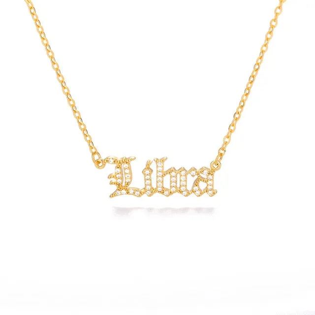 Zodiac Sign Rhinestone Necklace